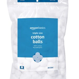 Amazon Basics Cotton Balls for Skincare, 200 Count (Previously Solimo)