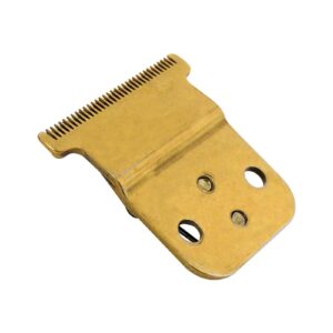 New Version Trimmer Replacement T Style Blade Set Compatible for D8 SlimLine Pro Li Andis Hair Clipper Trimmer, Set #32105 – D7#32655 D8#32400-Gold Stainless Steel Blade