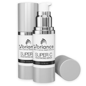 Vibriance Super C Serum for Mature Skin – All-in-One Vitamin Formula Hydrates, Firms, Lifts, Smooths, Targets Age Spots, Wrinkles, 1 fl oz – Pack of 2