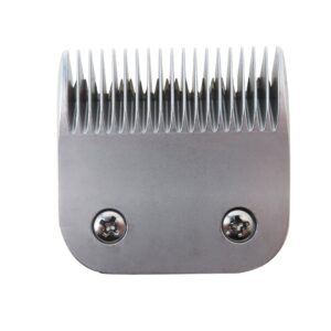SUNJCO 5FC# Blade (Cutting Length 6.3mm/1/4”) Replacement, 440C Stainless-Steel Comb Blade & Shear Blade Titanium- Less Noise & Heat Resistant