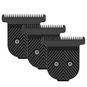 Audoc 3PCS Trimmer Replacement Blades Compatible with Manscaped Blades The Beard Hedger Replacement Blades Premium Stainless Steel T-Blade for Precision Facial Hair Trimmer (3PCS)