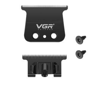 VGR 906/992/640 Trimmer T Outlliner Blade Replacement, Carbon Steel T Shaped Blade with Zero Gapped for Clipper, Adjustable Precision for Professional Grade Trimmers