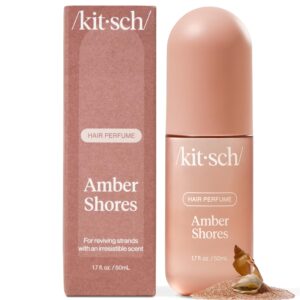 Kitsch Amber Shores Hair Perfume For Women – Clean, Deodorizing, Patented Odor-Eliminating Technology, Hair Body Mist, Freshen Body & Pillow – Woody Aquatic Fragrance – Salt & Driftwood Scent-50ml