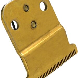 Version Stainless Steel Cut Blade (Gold), T Style Shape Hair Clipper Blade for D7#32655 D8#32400,for Andis Slimline Pro Li D7/D8