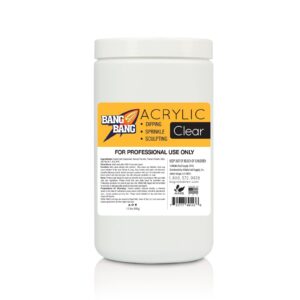 BangBang Acrylic Powder – Clear – 1.5 lbs
