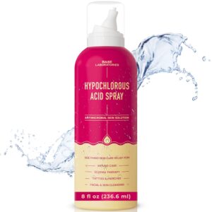 BASE LABORATORIES Hypochlorous Acid Spray for Face & Skin | 8 oz | Magic Facial Spray Daily Skin Repair Solution for Sensitive Skin, Redness, Irritations, Eczema, Acne. Hypochlrous HOCL Molecule Spray