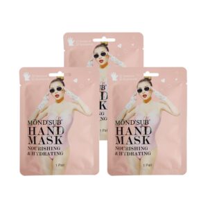 MOND’SUB Hand Mask>3 Pairs Hand Moisturizing Gloves>for Dry Hands>Hyaluronic Acid>Nourishing & Moisturizing Hand Mask>Repair Rough Skin for Women & Men