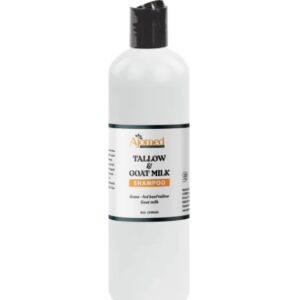 Beef Tallow & Goat Milk Sea Moss Shampoo – Organic Hair Growth Shampoo, Moisturizing Shampoo for All Hair Types, Gentle Scalp Nourishment, Handmade Shampoo (Shampoo 12 Oz)