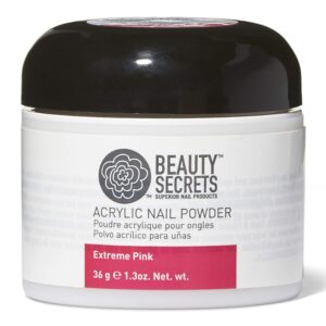Beauty Secrets Extreme Pink Acrylic Nail Powder Extreme Pink