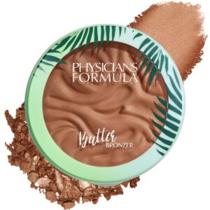 Physicians Formula Murumuru Butter Bronzer, Moisturizing, Nourishing Murumuru Butter for Silky Glow, Dermatologist Tested, Hypoallergenic, Vegan & Cruelty-Free – Sunset Bronzer