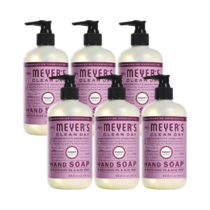 MRS. MEYER’S CLEAN DAY Hand Soap, Made with Essential Oils, Biodegradable Formula, Peony, 12.5 fl. oz (Pack of 6)