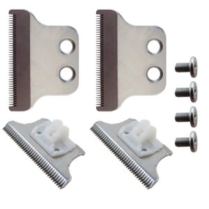 2025 Upgrade T Blade Detachable Blades Set Fit for Wahl Trimmers Detailer (8081) Cordless Detailer LI (8171) 5 Star Series T Wide Replacement Cutter Pack of 2