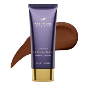 Westmore Beauty Body Coverage Perfector 7 Oz/ 207 ml (Deep Radiance) – Waterproof Leg And Body Makeup For Tattoo Cover Up And More – The Best Tattoo Cover Up Leg Makeup