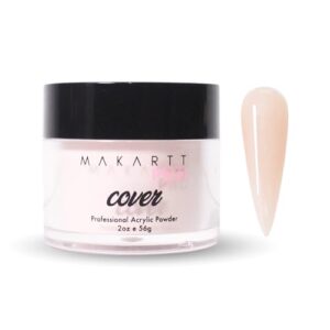 MakarttPro Soft Bloom Acrylic Powder – 56g/2oz Natural Pink Cover Powder for Nail Extensions