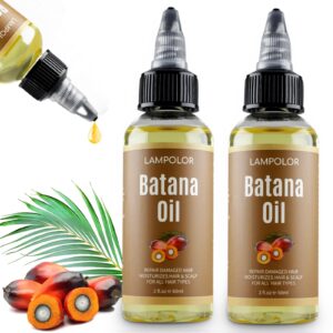 RAW Batana Oil for Hair Growth, Dr Sebi Organic Unrefined Batana Oil from Honduran, 100% Pure & Natural Hair Growth Oil for Thicker & Stronger Hair – 4 FL OZ