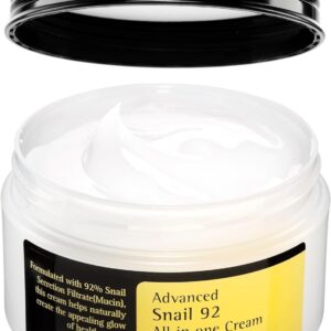 COSRX Snail Mucin 92% Face Moisturizer, 3.52 Oz, Mothers day gifts for mom, Lightweight Moisturing Cream for Soft, Glowy Skin, Korean Skin Care, Korean Moisturizer Face Cream