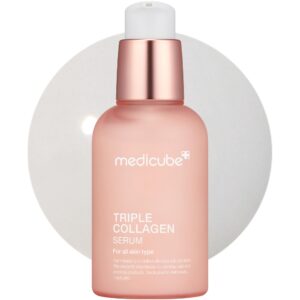 Medicube Triple Collagen Serum 1.85 fl.oz – Nourish dull skin with Triple Collagen Complex – A lightweight serum with Niacinamide and Hyaluronic Acid – Korean Skincare