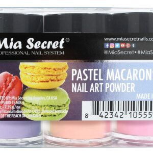 Mia Secret Pastel Macarons Nail Art Powder 6 pc Set