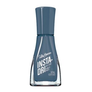 Sally Hansen Insta-Dri, Time to Indi-go, Quick Dry, Long Lasting, Opaque, Shiny Blue Nail Polish