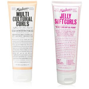 Miss Jessie’s Multi Cultural Curls Unisex Cream, 8.5 Ounce (Pack of 1) & Jelly Soft Curl Unisex Gel 8.5 oz