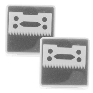 Mikinona 2pcs Ceramic Blade Replacement for Hair Clipper Precision Cut Easy to Install