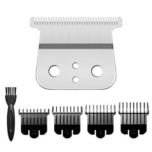 Replacement Blades for Andis T blades, Andis GTX, Replacement T Blade Compatible with Andis #04521 and Andis #04710(Ceramic T Blade + Sliver Steel Blade)