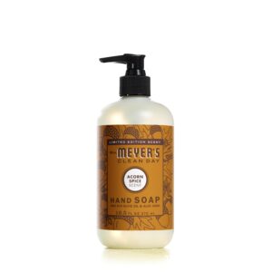 MRS. MEYER’S CLEAN DAY Hand Soap, Made with Essential Oils, Biodegradable Formula, Acorn Spice, 12.5 fl. Oz