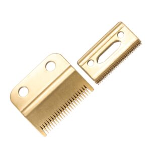 Gogogmee Gold Trimmer Head Electric Clipper Head Replacement 2pcs Set for Men’s Haircut Barber Shops