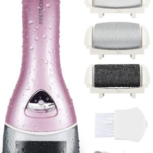 Electric Feet Callus Removers Rechargeable,Portable Electronic Foot File Pedicure Tools, Electric Callus Remover Kit,Professional Pedi Feet Care Perfect for Dead,Hard Cracked Dry Skin（Pink）