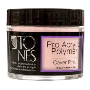 Tones Pro Acrylic Powder Cover Pink – Premium Nail Powder for Professional Design> Sculpting> and Building – Salon-Quality Supplies (3.5 Fl Oz)