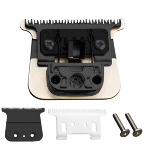 SEKINININT FX707 Premium Replacement Trimmer Blade Compatible with BaByliss PRO FX787, FX726, LoPROFX, and Barberology Trimmers (Black)