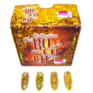Collection Of 4 Acrylics Rococo Gold> Fantasy Nails