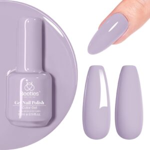 beetles Purple Gel Nail Polish 15 ml Lavender Gel Nail Polish Soak Off LED UV Lamp Purple Gray Gel Nail Polish DIY Manicure Decoration Nail Art Design Salon at Home Gifts for Women