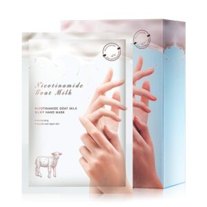 E-FEN Moisturizing Gloves (8 Pack) OverNight Bedtime Hand Spa Mask for Dry Hand>Skin Goat Milk+Vitamins+Natural Plant Extracts Repair Rough Skin