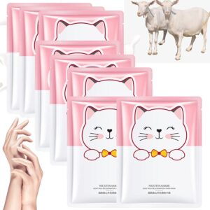 TOCOLA Goat Milk Hand Mask>Goat Milk Hand Mask Gloves>Hand Skin Repair Gloves> Hand Mask Gloves for Dry Cracked Hands>Moisturizing Gloves for Dry Hands (8Pcs)