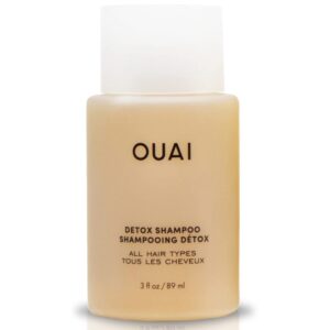 OUAI Detox Shampoo Travel Size – Clarifying Shampoo for Build Up, Dirt, Oil, Product and Hard Water – Apple Cider Vinegar & Keratin for Clean, Refreshed Hair – Sulfate-Free Hair Care (3 oz)