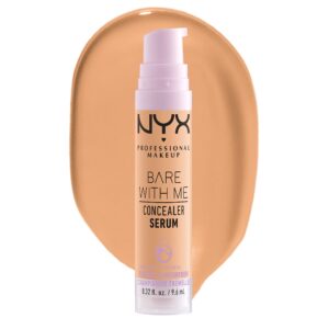 NYX PROFESSIONAL MAKEUP Bare With Me Concealer Serum, Concealer Makeup For Up To 24Hr Hydration – Tan