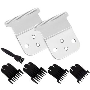 Trimmer Replacement T Blade Set Compatible With #32105 – D7#32655 D8#32400, Carbon Steel Blade Set, Compatible with Andis Slimline Pro Li D7/D8 Hair Clipper Trimmer, Silver. (2Pack)