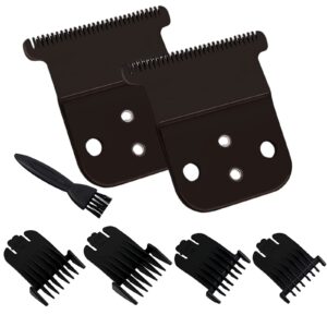 Trimmer Replacement T Blade Set Compatible With #32105 – D7#32655 D8#32400, Carbon Steel Blade Set, Compatible with Andis Slimline Pro Li D7/D8 Hair Clipper Trimmer, Black. (2Pack)