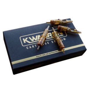 Kwadron Cartridge Tattoo Needles Cartridges, Box of 20, Magnum Shaders #12 Long Taper – 15 Magnum #12 Long Taper – 35/15MGLT