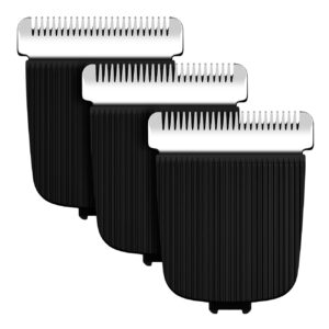 3 Pack Replacement Blades fit for Manscaped Lawn Mower Groin Hair Trimmer Blade, Hygienic Snap-In Replacement Blades Compatible with Manscaped 4.0 3.0 2.0 Replaceable Blade, Black