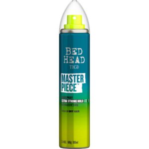 Bed Head by TIGI Frizz Control Travel Hairspray Extra Hold Masterpiece Hair Care Spray for Incredibly Shiny and Glossy Hair, 2 oz, Mini Hair Spray