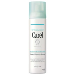 Curel Japanese Skin Care Deep Moisture Spray, Spray on Moisturizer for Dry Skin, Face Hydrating spray with Ceramides, 5 Oz
