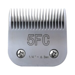 Heyai Upgraded 1/4″(6.3mm) Dog Grooming Replacement Blades for Andis Dog Clippers,Dog Clipper Blades for Wahl KM Series Clippers,for Oster A5