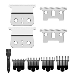 Replacement Blades Compatible with Andis T Outliners, Compatible with Andis GTX/GTO, Replacement Blade (sliver steel T blade + sliver steel blade),2 PACK
