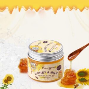visualsource Honey Milk Hand Wax Mask Moisturizing Hands Paraffin Peel Off Wax Hydrating Nourishing Hand Repair Skin Hand Film Cream Exfoliating Calluses For Cracked Hands>Dry>Aging Hands