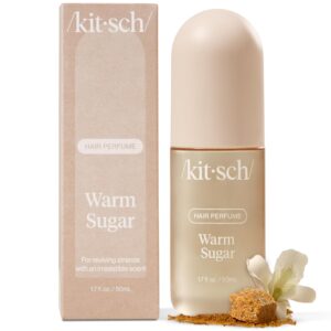 Kitsch Warm Sugar Hair Perfume For Women – Clean, Deodorizing, and Patented Odor-Eliminating Technology, Body Mist – Freshen Hair, Body & Pillows – Sweet Pink Grapefruit & Warm Vanilla Scent – 50ml