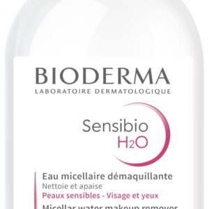 Bioderma Sensibio H2O Micellar Water, Makeup Remover, Gentle for Skin, Fragrance-Free & Alcohol-Free, No Rinse Skincare with Micellar Technology for Normal To Sensitive Skin Types