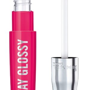 Rimmel Stay Glossy Lip Gloss – Non-Sticky and Lightweight Formula for Lip Color and Shine – 360 The Future is Pink, .18oz