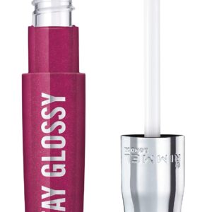 Rimmel Stay Glossy Lip Gloss – Non-Sticky and Lightweight Formula for Lip Color and Shine – 400 Berry Bad, .18oz